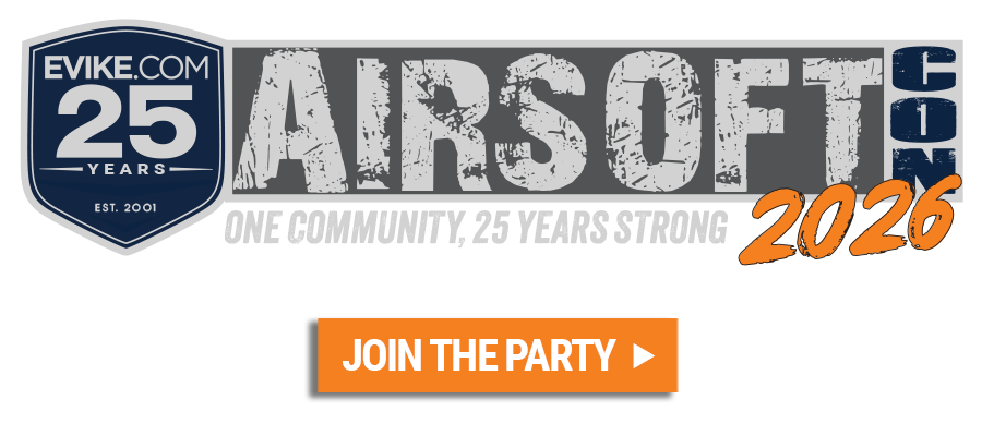 Evike.com 25 years — AirsoftCON 2026